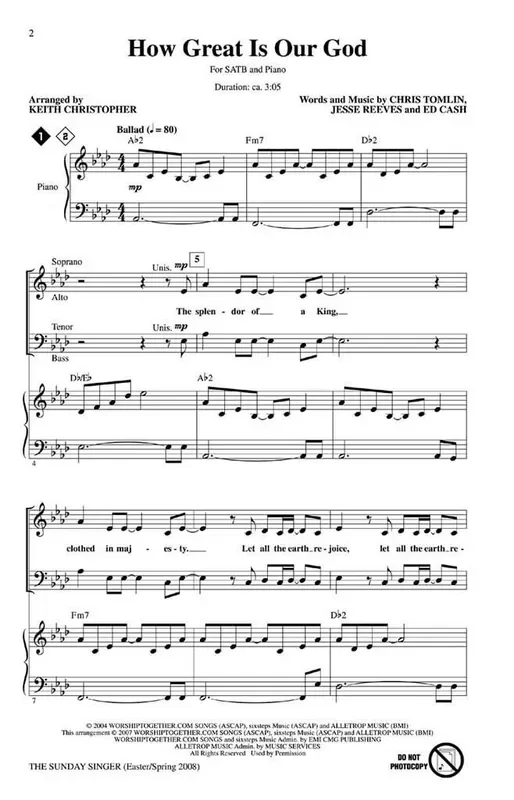 The Sunday Singer – Easter/Spring 28 Gemischter Chor mit Begleitung