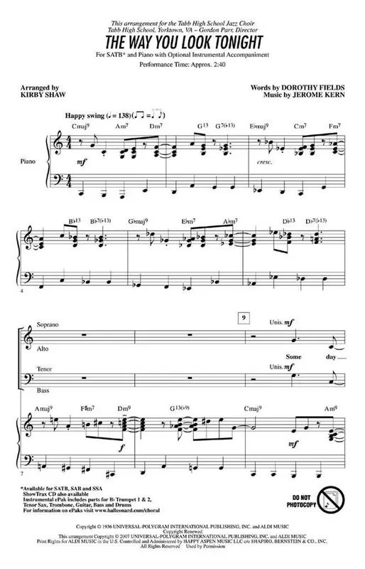 The Way You Look Tonight