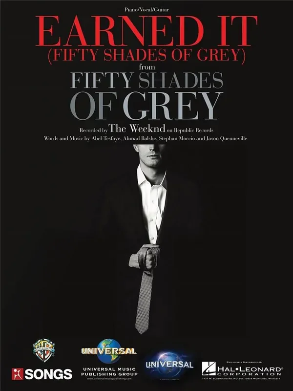 The Weeknd Earned It (Fifty Shades of Grey) Klavier, Gesang, Gitarre (Songbooks)