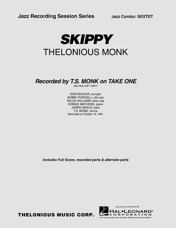 Thelonious Monk Skippy Jazz Ensemble