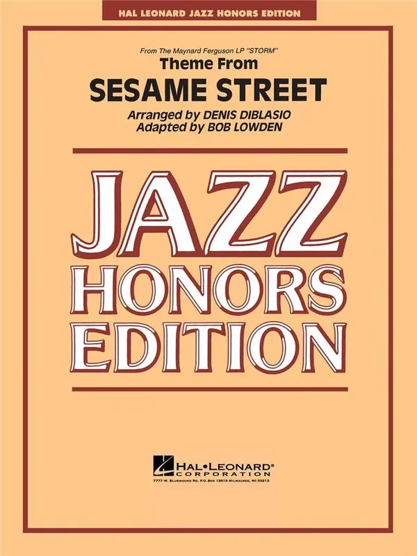 Theme from Sesame Street (Arr. Bob Lowden) Jazz Ensemble