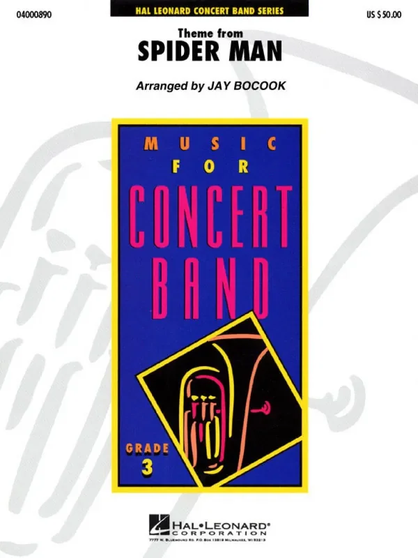 Theme from Spider-Man (Arr. Jay Bocook) Blasorchester