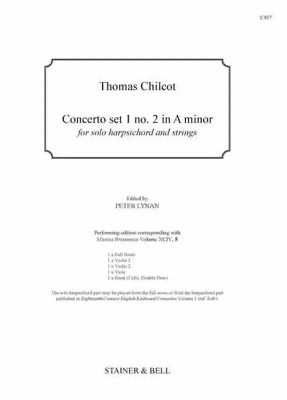 Thomas Chilcot Concerto set 1 no. 2 in A Kammerensemble