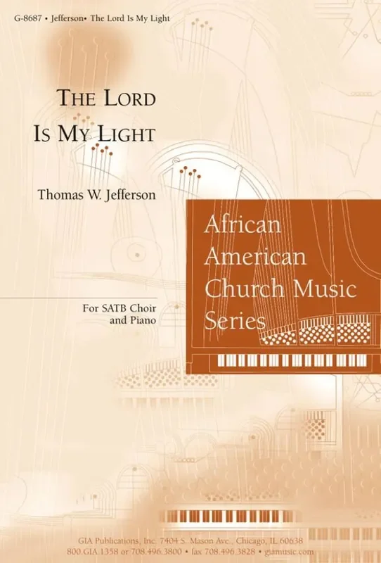 Thomas Jefferson The Lord Is My Light Gemischter Chor mit Begleitung