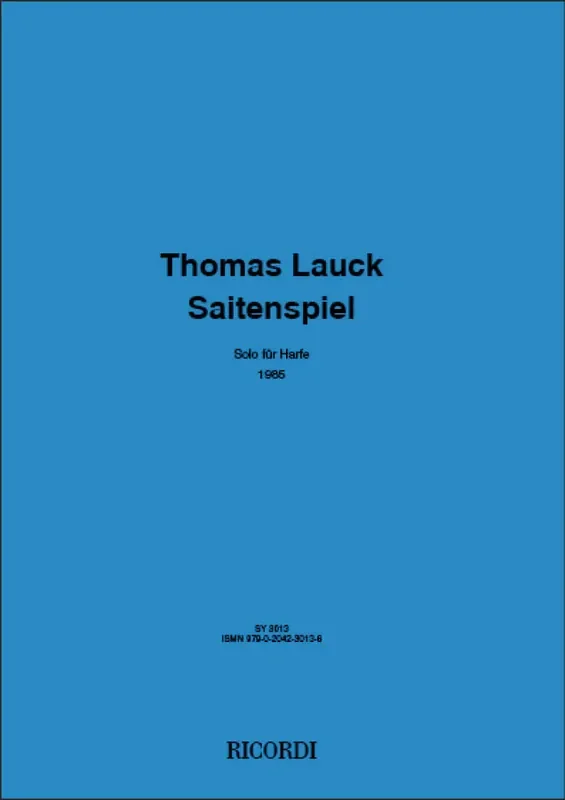 Thomas Lauck Saitenspiel Harfe Solo