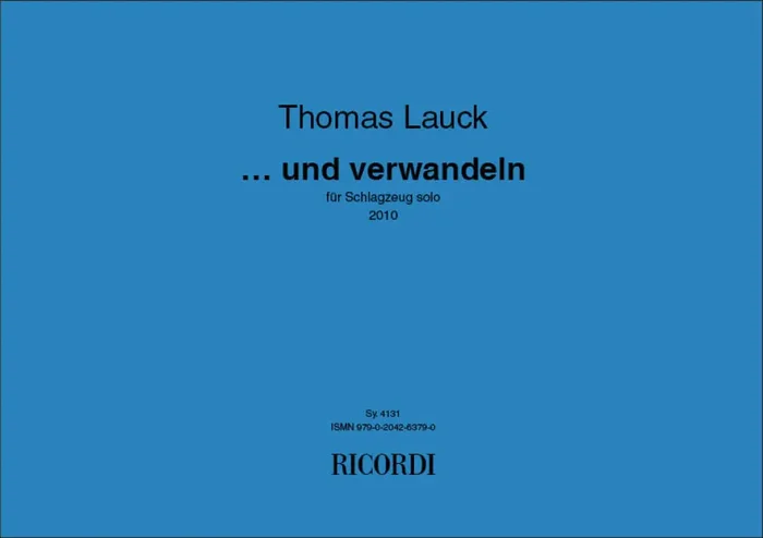 Thomas Lauck verwandeln Sonstige Percussion