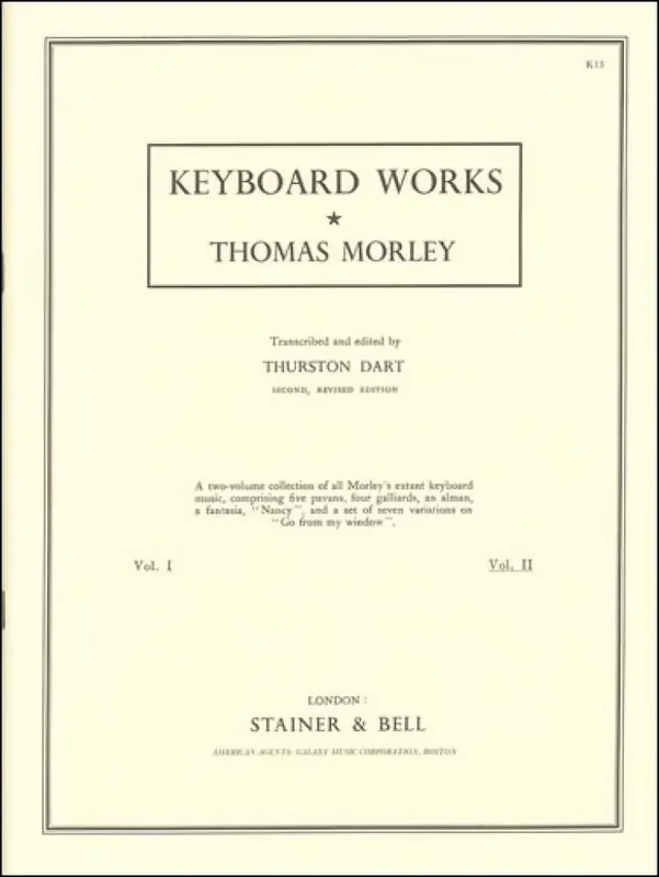 Thomas Morley Keyboard Works – Book 2 Keyboard