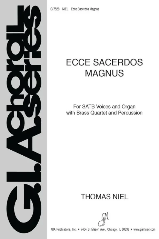 Thomas Niel Ecce Sacerdos Magnus Gemischter Chor mit Klavier/Orgel