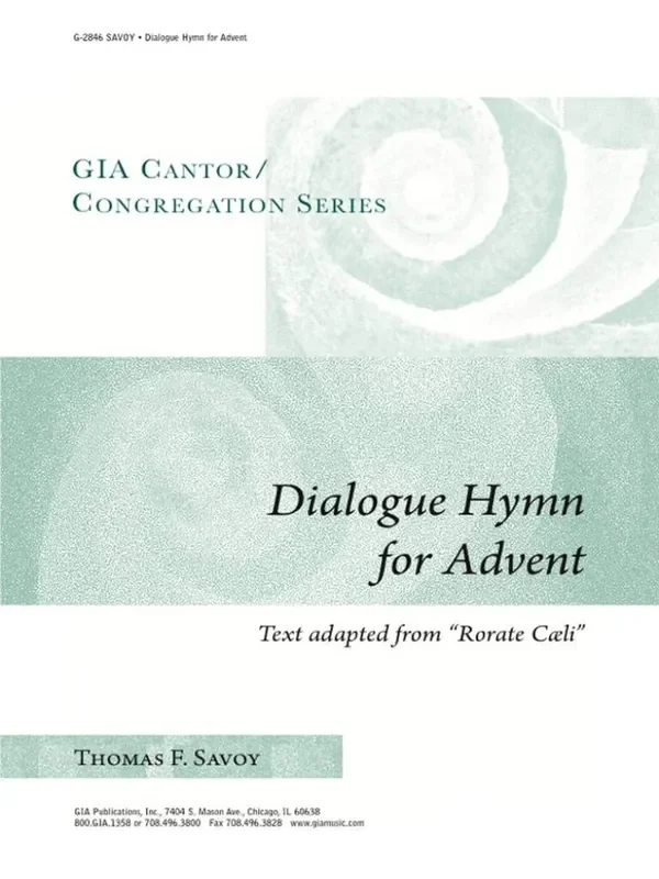Thomas Savoy Dialogue Hymn for Advent Gesang Solo