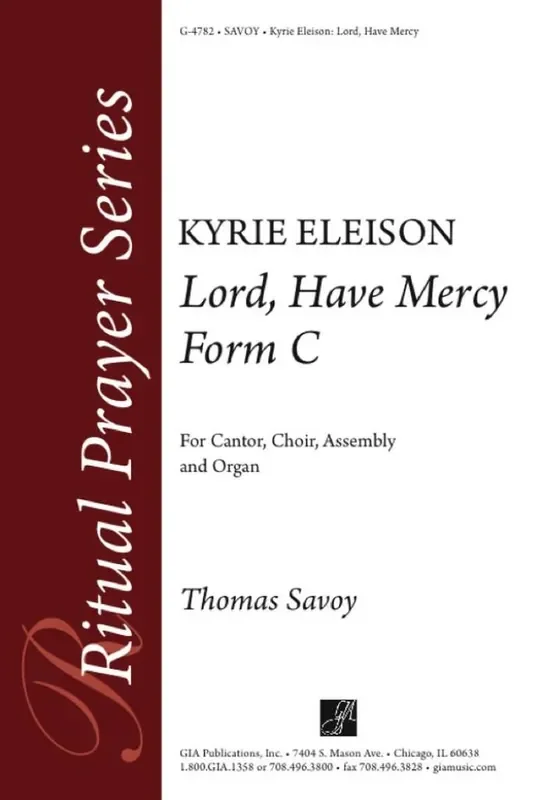 Thomas Savoy Kyrie Eleison Gemischter Chor mit Begleitung