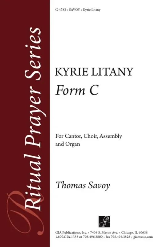 Thomas Savoy Kyrie Litany Gemischter Chor mit Begleitung