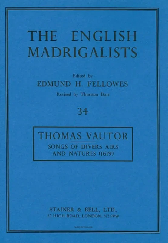 Thomas Vautor Songs Of Divers Airs and Natures Gemischter Chor mit Begleitung