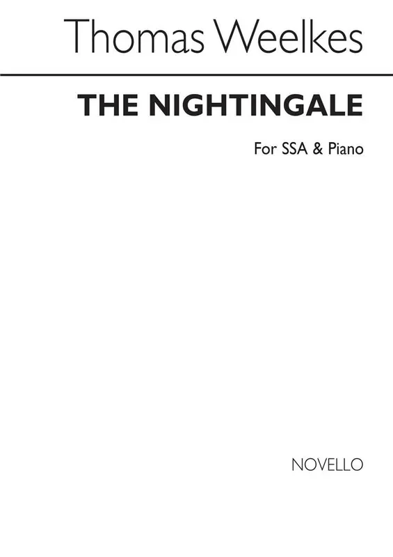 Thomas Weelkes The Nightingale Frauenchor mit Klavier/Orgel