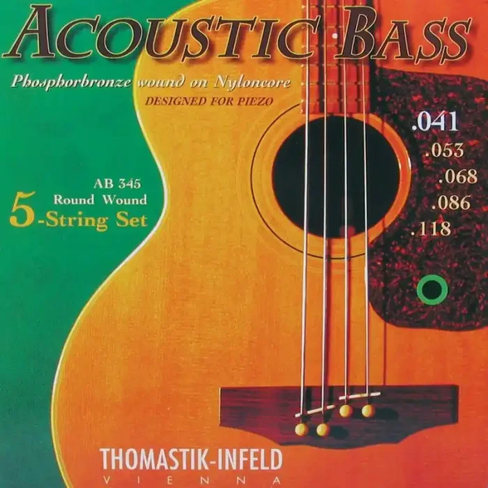 Thomastik Acoustic Bass snarenset akoestische 5-snarige basgitaar, phosphor bronze, 041-053-068-086-118, longscale