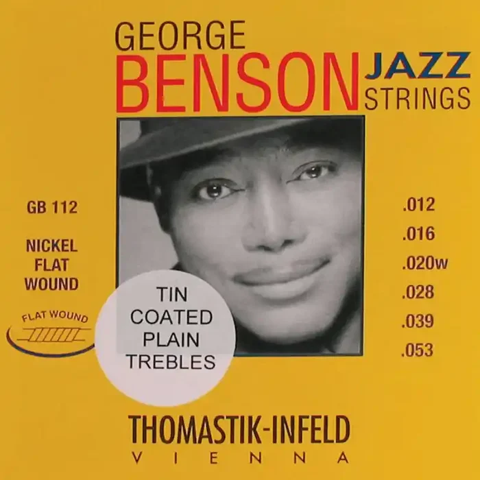 Thomastik George Benson Signature snarenset elektrisch, nickel flatwound, 012-016-020-028-039-053, tinplated trebles