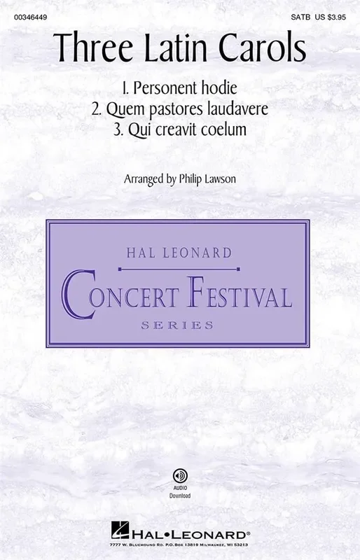 Three Latin Carols (Arr. Philip Lawson) Gemischter Chor mit Klavier/Orgel
