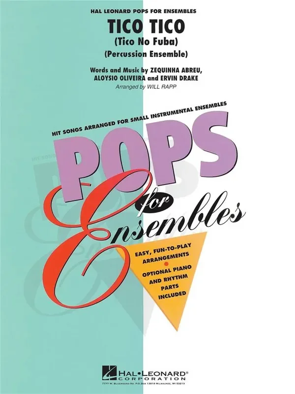 Tico Tico (Arr. Will Rapp) Percussion Ensemble