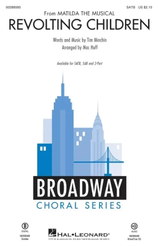 Tim Minchin Revolting Children (Arr. Mac Huff) Gemischter Chor mit Begleitung