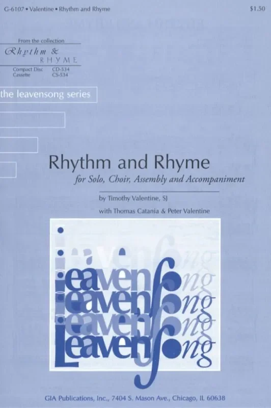 Timothy Valentine Rhythm and Rhyme Gemischter Chor mit Begleitung