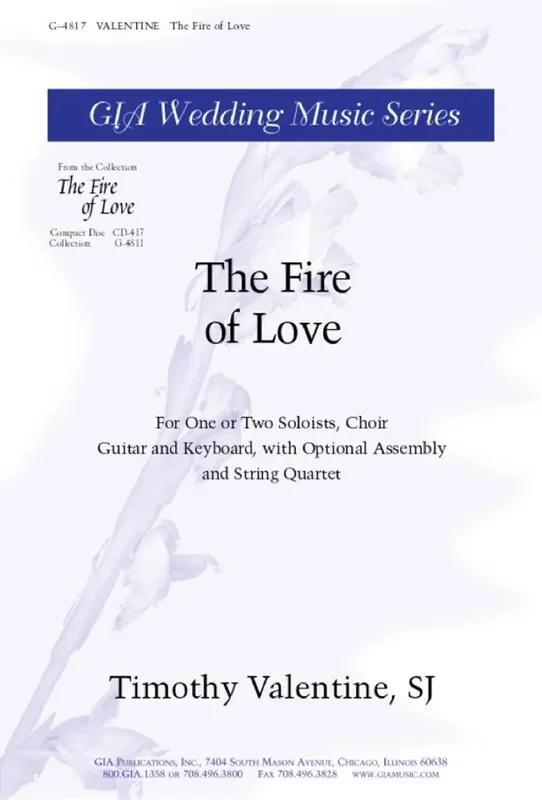 Timothy Valentine The Fire of Love (Arr. Peter Valentine) Gemischter Chor mit Begleitung