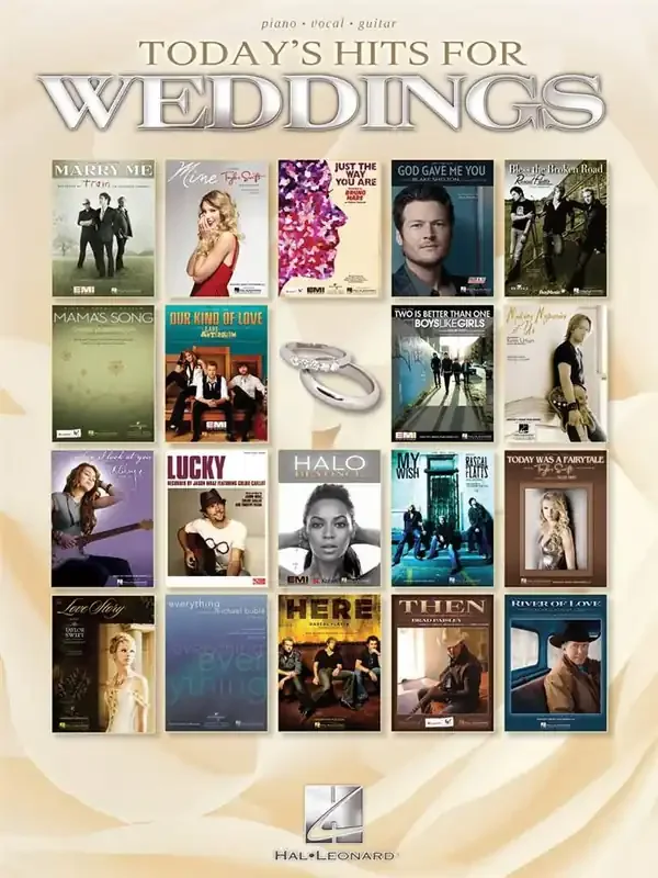 Today‘s Hits for Weddings Klavier, Gesang, Gitarre (Songbooks)