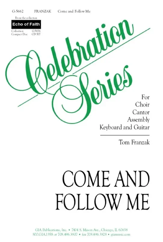 Tom Franzak Come and Follow Me – Guitar Edition Gemischter Chor mit Begleitung