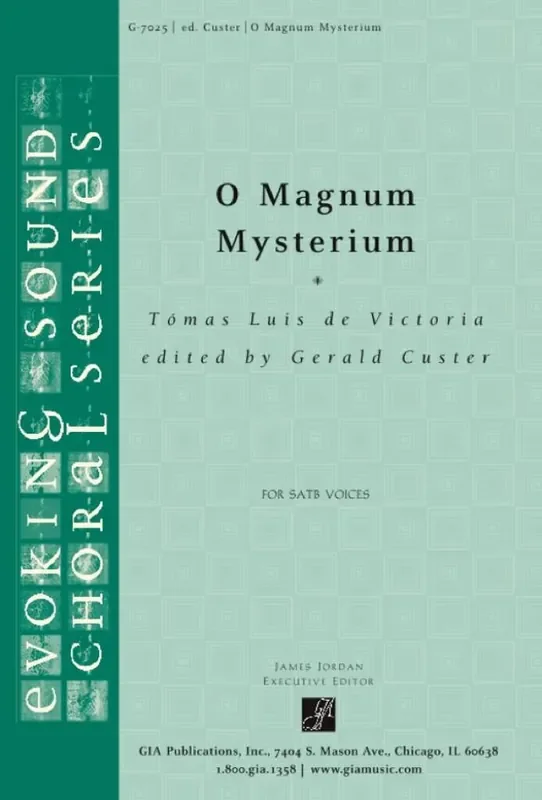 Tomás Luis de Victoria O magnum mysterium Gemischter Chor mit Begleitung