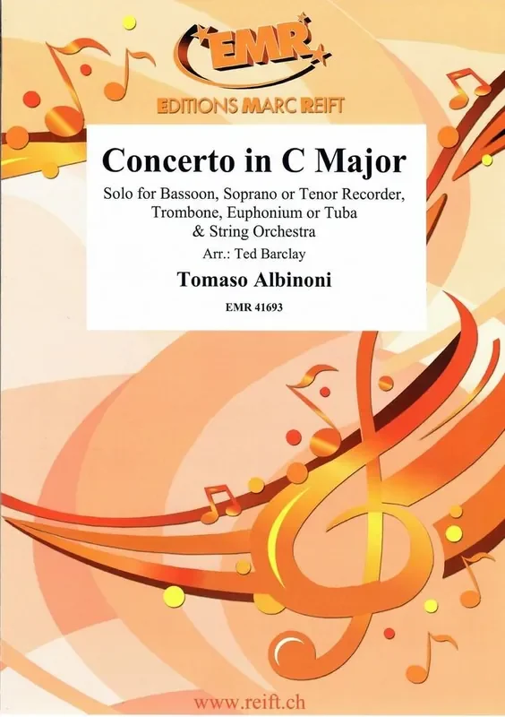 Tomaso Albinoni Concerto C Major (Arr. Ted Barclay) Streichorchester mit Solo