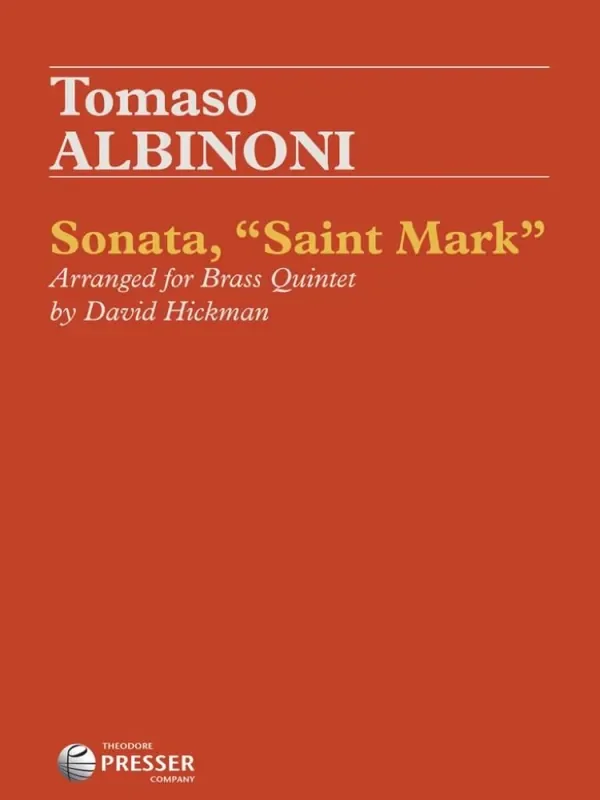 Tomaso Albinoni Sonata Saint Mark (Arr. David Hickman) Blechbläser Ensemble
