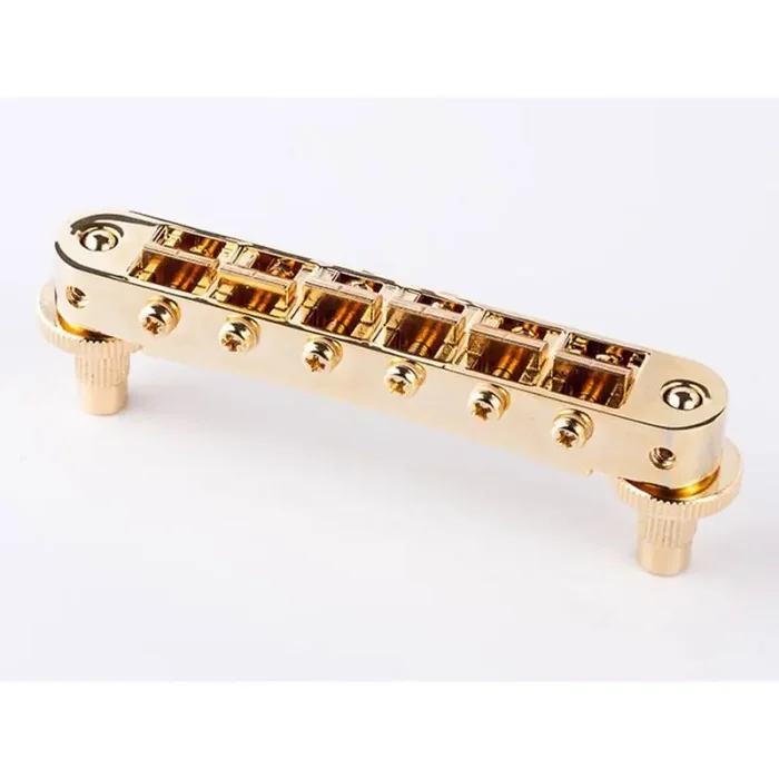 TonePros T3BP tune-o-matic bridge, for USA guitars, gold