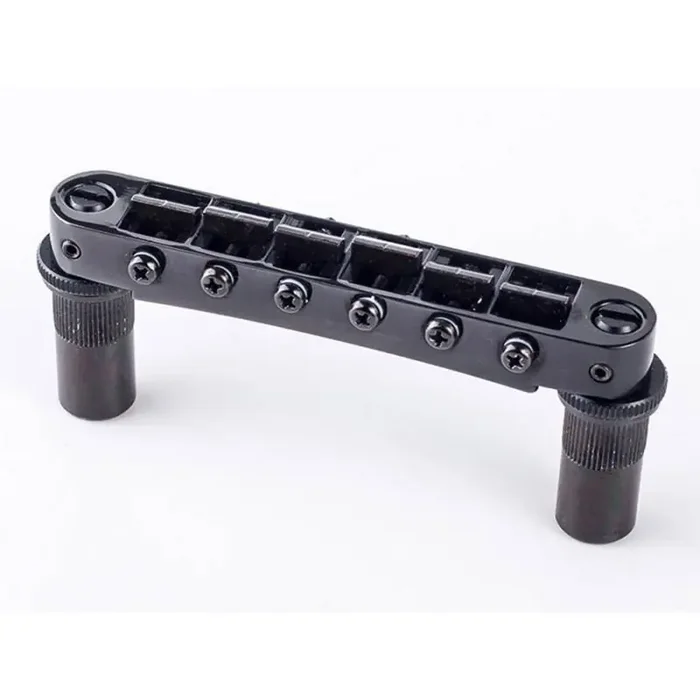 TonePros T3BT tune-o-matic bridge, metric/for import guitars, black