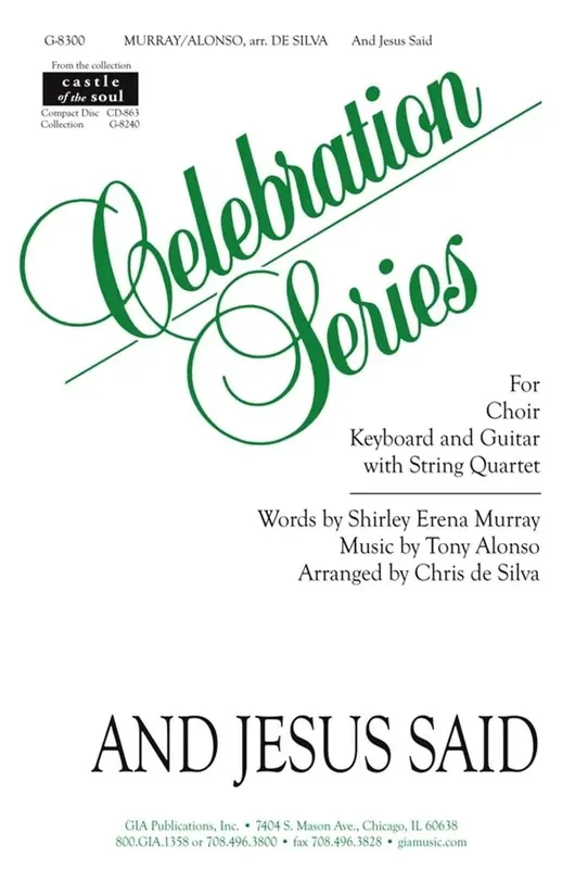 Tony Alonso And Jesus Said – instrument parts (Arr. Chris de Silva) Gemischter Chor mit Klavier/Orgel