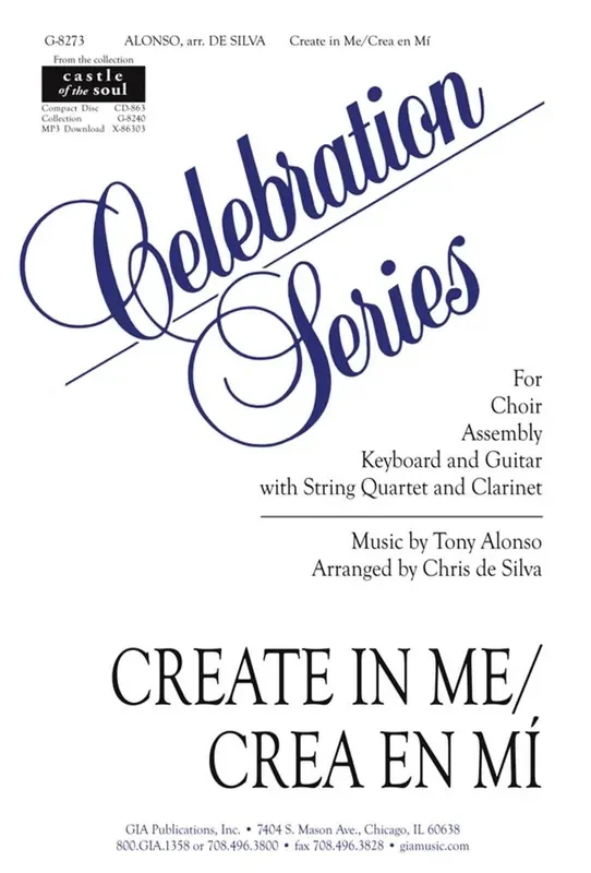 Tony Alonso Create in Me – Instrument parts (Arr. Chris de Silva) Gemischter Chor mit Begleitung