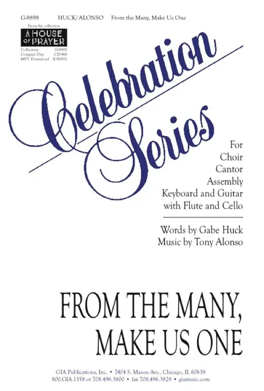 Tony Alonso From the Many, Make Us One – Guitar edition Gemischter Chor mit Begleitung