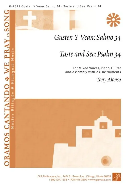 Tony Alonso Gusten y Vean / Taste and See Gemischter Chor mit Begleitung