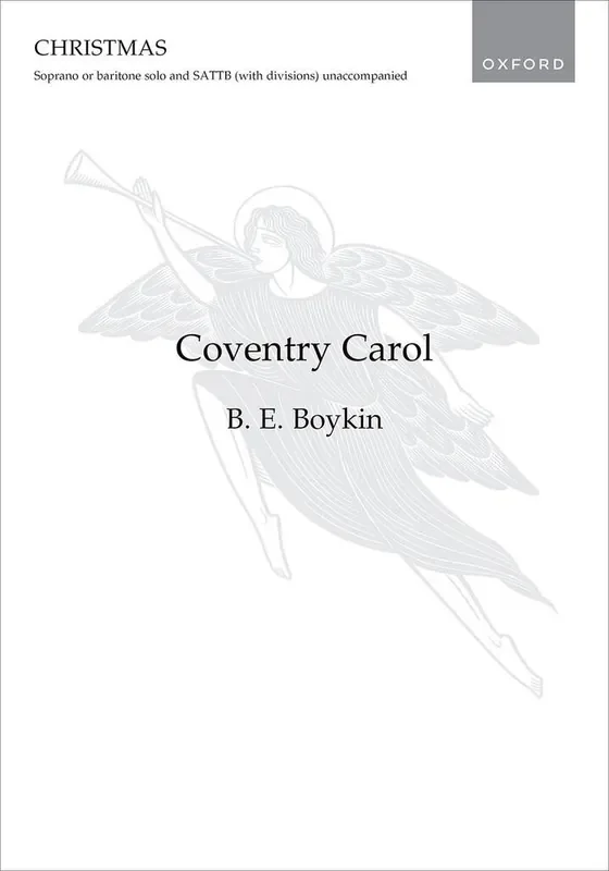 Trad. English Coventry Carol Gemischter Chor A cappella