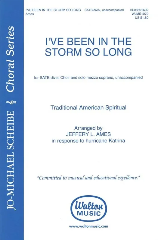 Traditional I‘ve Been in the Storm So Long (Arr. Jeffrey L. Ames) Gemischter Chor mit Begleitung