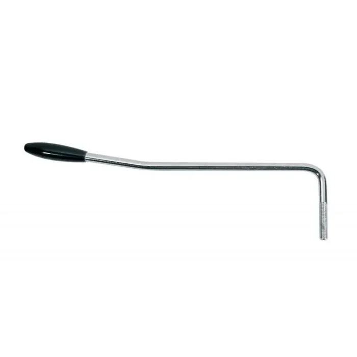 Tremolo arm, 6mm thread, chrome, 5mm arm diameter, black cap
