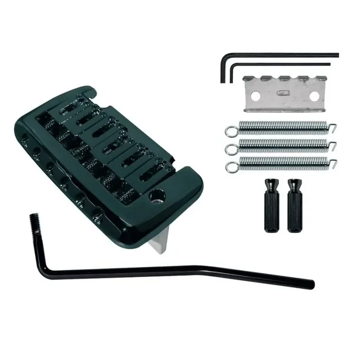 Tremolo Strat, pitch 10,5mm, black, with 2 studs