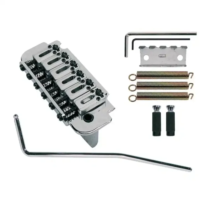 Tremolo Strat, pitch 10,8mm, chrome, with 2 studs, roller saddles