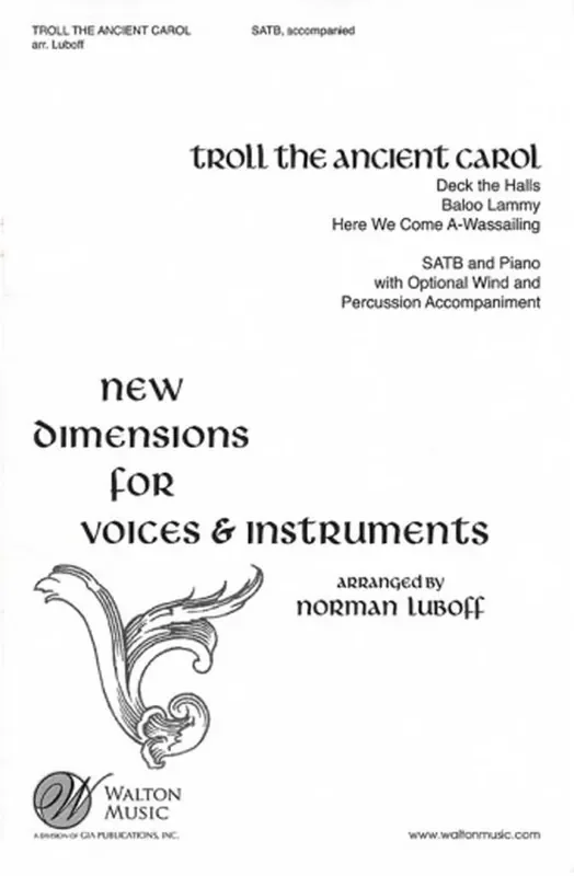 Troll the Ancient Carol (Medley) (Arr. Manny Albam) Gemischter Chor mit Ensemble