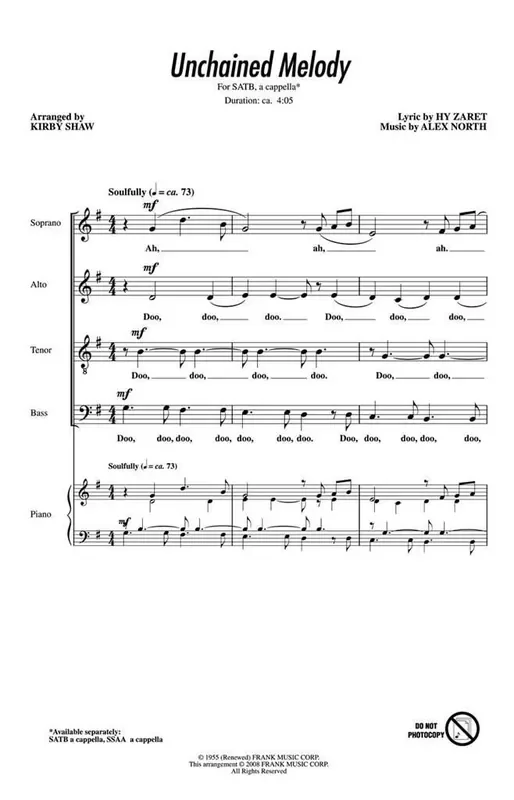 Unchained Melody (Arr. Kirby Shaw) Gemischter Chor A cappella