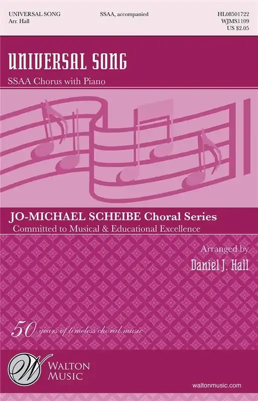 Universal Song (Arr. Daniel J. Hall) Frauenchor mit Begleitung