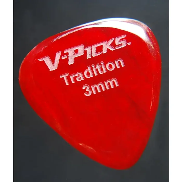 V-Pick Tradition Pick red swirl