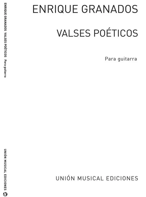 Valses Poeticos (balaguer) Guitar Gitarre Solo