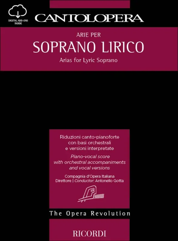 Various Cantolopera Arie Per Soprano Lirico Vol. 1 Gesang mit Klavier