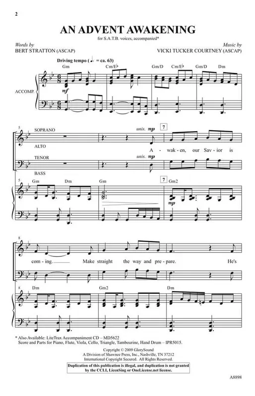 Vicki Tucker Courtney An Advent Awakening Gemischter Chor mit Begleitung