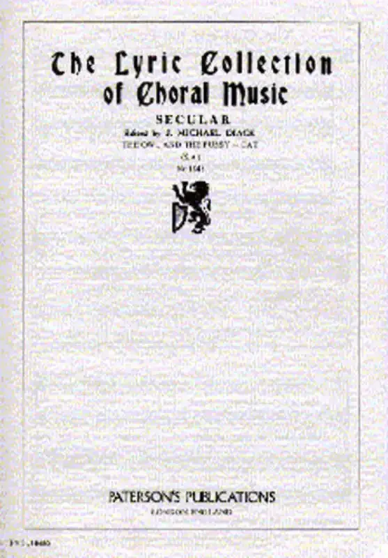 Victor Hely-Hutchinson The Owl and The Pussycat Frauenchor mit Klavier/Orgel