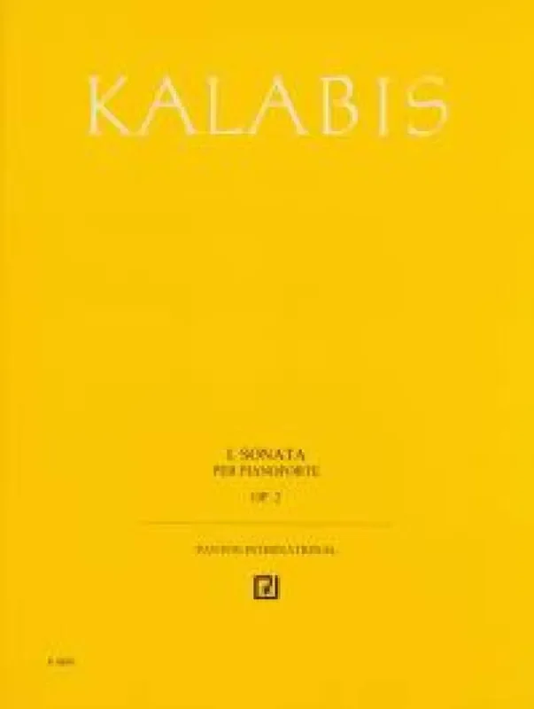Viktor Kalabis 1. Piano Sonata op. 2 Klavier Solo