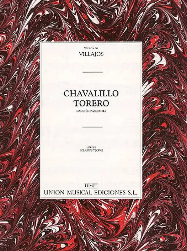 Villajos Chavalillo Torero (Cancion-Pasodoble) Gesang mit Klavier